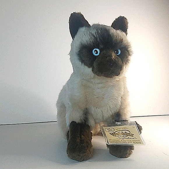 Ganz Webkinz Signature Plush Realistic Siamese Cat Retired wks 1034 Unused Code - Picture 6 of 15